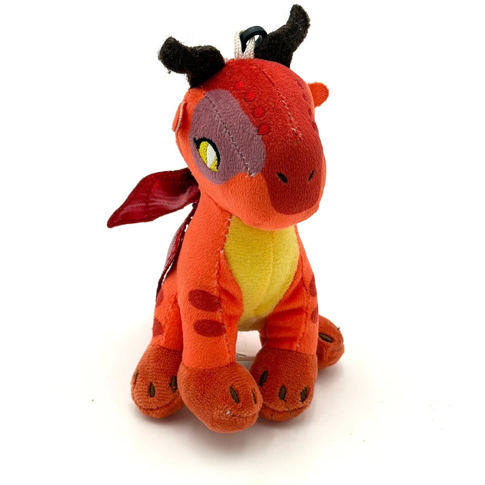 Wings of Fire Scarlet Dragon Plush Clip On Bullsitoy SkyWing Red Orange Toy #6